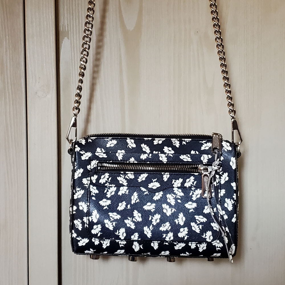 Rebecca Minkoff Dark Blue Crossbody Floral